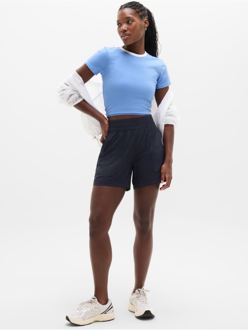 NWT Athleta Wayfind Navy Short Sz XS